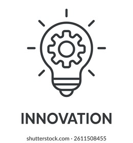 innovation concept simple design icons, simple style design inspiration for any interface and purpose suitable for symbols and more