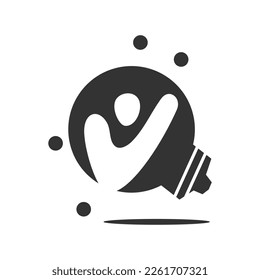 Innovation Creative Idea logo template Icon Illustration Brand Identity.Isolated and flat illustration. Vector graphic