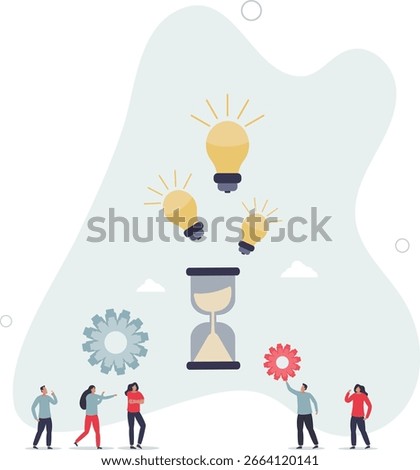 Innovation and creative mechanical solution as business. New startup idea with modern technology development.human life.