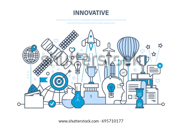 Innovation Kreatives Denken Und Kreativer Prozess Stock Vektorgrafik Lizenzfrei