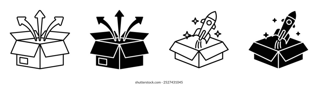 Innovation and Creativity Icons Set
