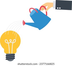Innovation, creativity or imagination for business success, thinking about idea, solution to solve problem or brainstorm concept

