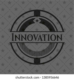 Innovation dark emblem. Retro. Vector Illustration. Detailed.