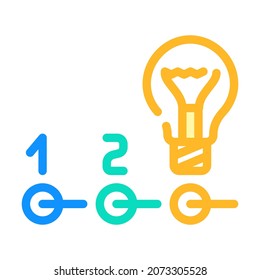 vector de icono de ciencia de datos de innovación. signo de ciencia de datos de innovación. ilustración de símbolo aislado