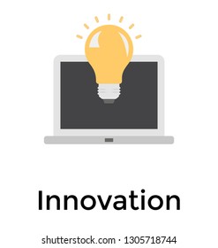 Innovation flat icon vector