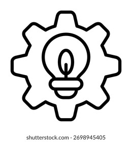 Elemento De Icono De Engranaje De Innovación Para Diseño Y Vector