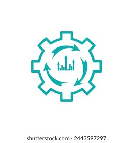 Innovation Gear Logo for Continuous Growth in Finance and Investment