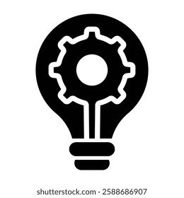 Innovation Glyph Icon Design For Personal And Commercial Use