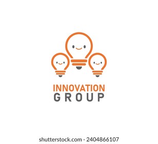 Innovation group design stock illustration logo	