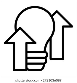 Icono de crecimiento de innovación para el diseño