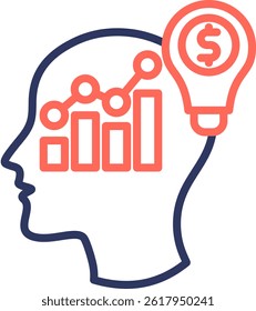 Innovation Growth Icon Line Color Vector Illustration