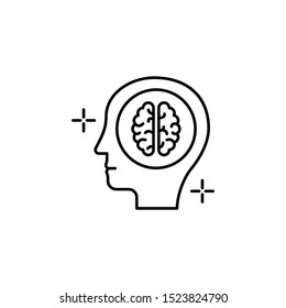 Innovation head brain icon. Element of brain concept