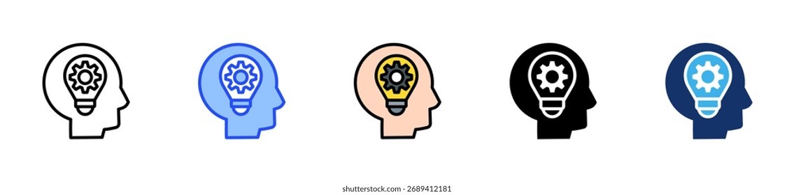 Coleção de Ícones de Inovação com Vários Estilos