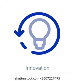 Innovation and innovation icon concept