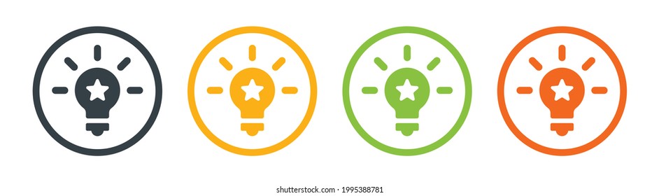 Innovation icon. Creative idea symbol vector illustration