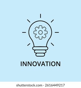Innovation Icon Creative Idea, Technology, Invention and Future Growth Concept Design