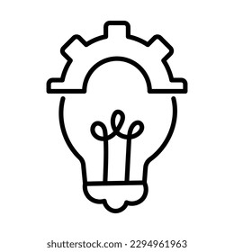 innovation icon. Creativity, New idea, Inventiveness, Progress  Ingenuity icon. Vector Editable Icon.