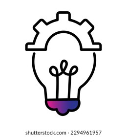 Innovation icon. Creativity, New ideas, Inventiveness, Progress, and Ingenuity icon. Vector Editable Icon.