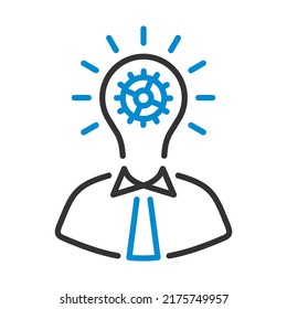 Icono de innovación. Contorno de negrita editable con diseño de relleno de color. Ilustración vectorial.