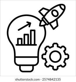 Innovation Icon Element For Design