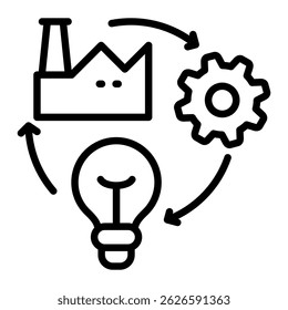 Innovation Icon Element For Design