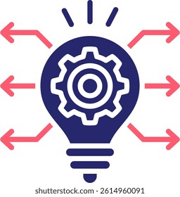 Innovation Icon Fill Vector Illustration