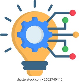 Innovation Icon Flat Vector Illustration