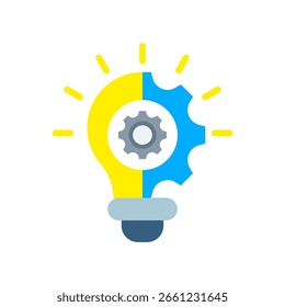 Innovation Icon Flat Vector Illustration