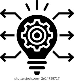 Innovation Icon Glyph Vector Illustration