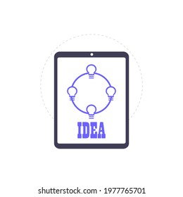 innovation icon idea concept. vector illustration