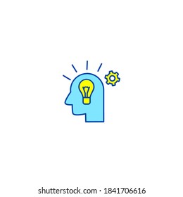 Innovation icon. Internet of things icon. Simple, flat, outline, color.