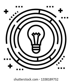 Innovation icon in line design 