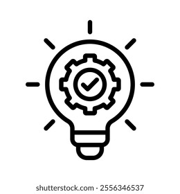 Innovation icon line vector illustration on white background.