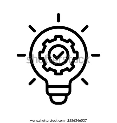 Innovation icon line vector illustration on white background.