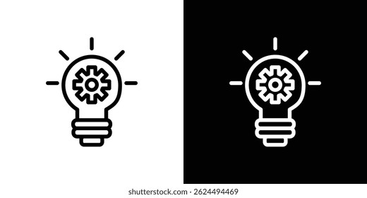 Innovation icon. Logotype vector set
