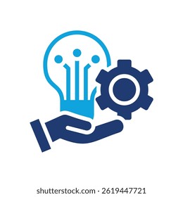 Innovation Icon Mixed Vector Illustration