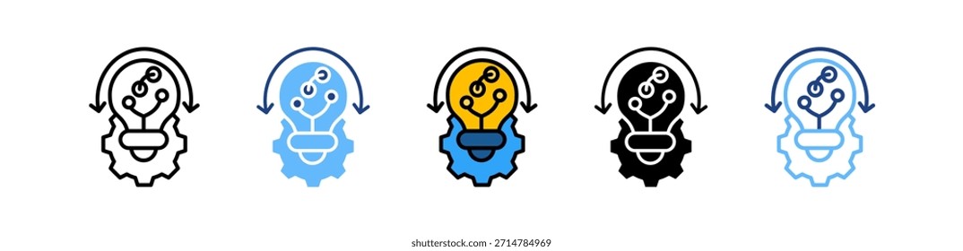 Innovation Symbol mehrere Vektorgrafiken