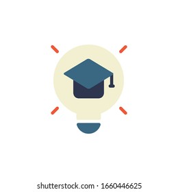 innovation icon. online learning icon. perfect for application, web, logo and presentation template. icon design flat style