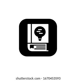 icono de innovación. Icono de Aprendizaje en línea. Perfecto para aplicaciones, web, logotipo y plantilla de presentación. diseño de iconos estilo redondeado sólido