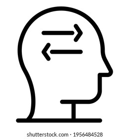 Innovation icon. Outline innovation vector icon for web design isolated on white background