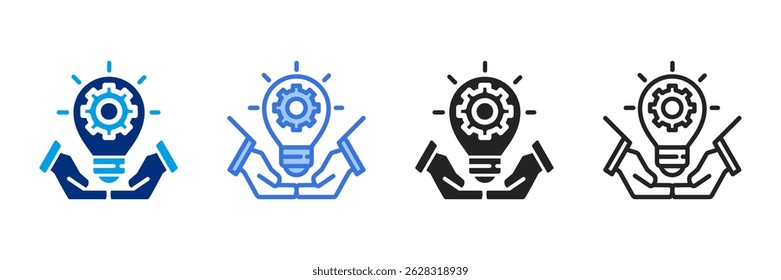 Conjunto de iconos de innovación Colección de estilo diferente