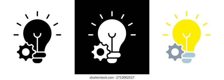 Innovation Icon Set Glyph vector Illustration