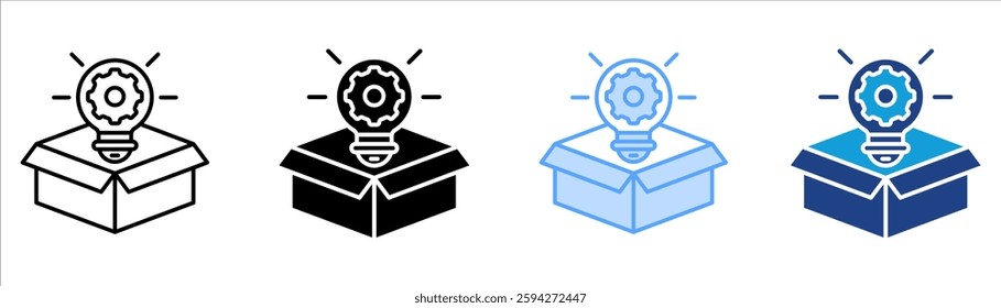 Innovation Icon Set Multiple Style Collection