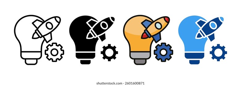 Innovation Icon Set Multiple Style Collection