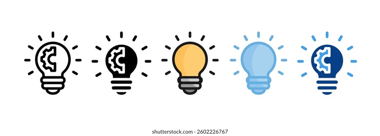 Innovation Icon Set Multiple Style Collection