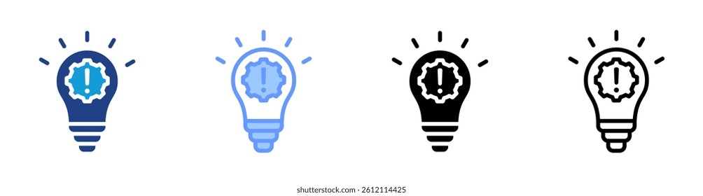 Innovation icon set multiple style collection
