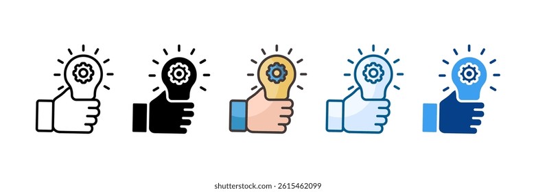 It Innovation Icon Set Multiple Style Collection