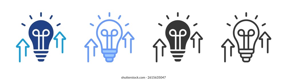 Innovation icon set multiple style collection
