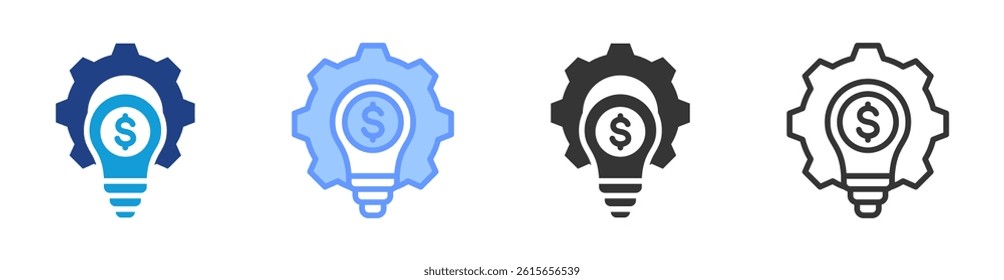 Innovation icon set multiple style collection