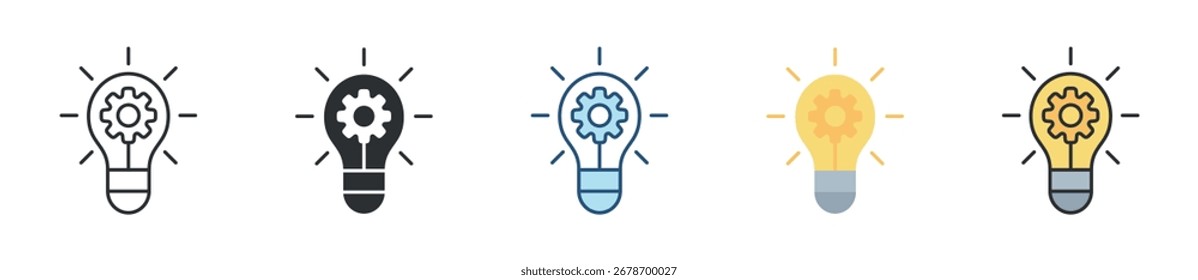 Innovation Icon Set Multiple Style Collection